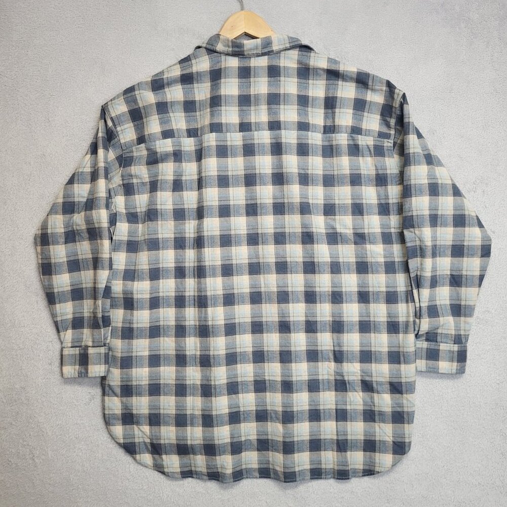 Frank & Eileen Shirley Plaid Oversized Button-Up Shirt Womens Size Small - Picture 3 of 10